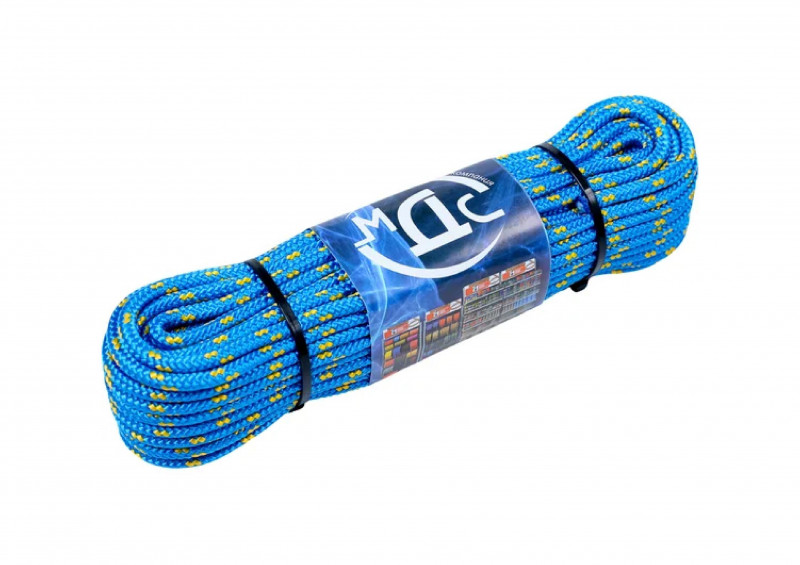 Шнур ПП плетенный 16пряд 6мм 20м с/отраж МДС