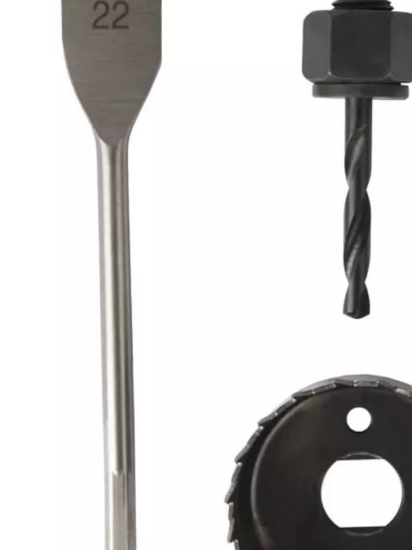 Набор установки замков (коронка 55мм перовое сверло 20мм) ПРАКТИКА