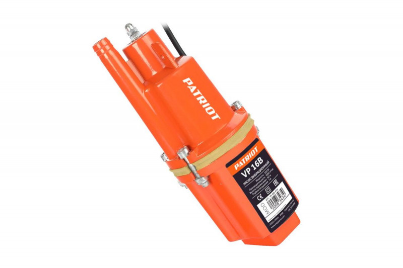 Насос погружной малыш 16м 16В 250Вт верх забор PATRIOT