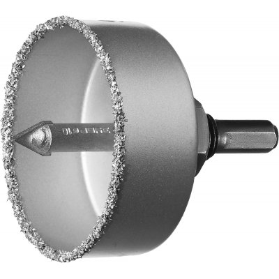 Коронка-чашка по кафелю карбид вольфрама 51мм L 25мм ЗУБР