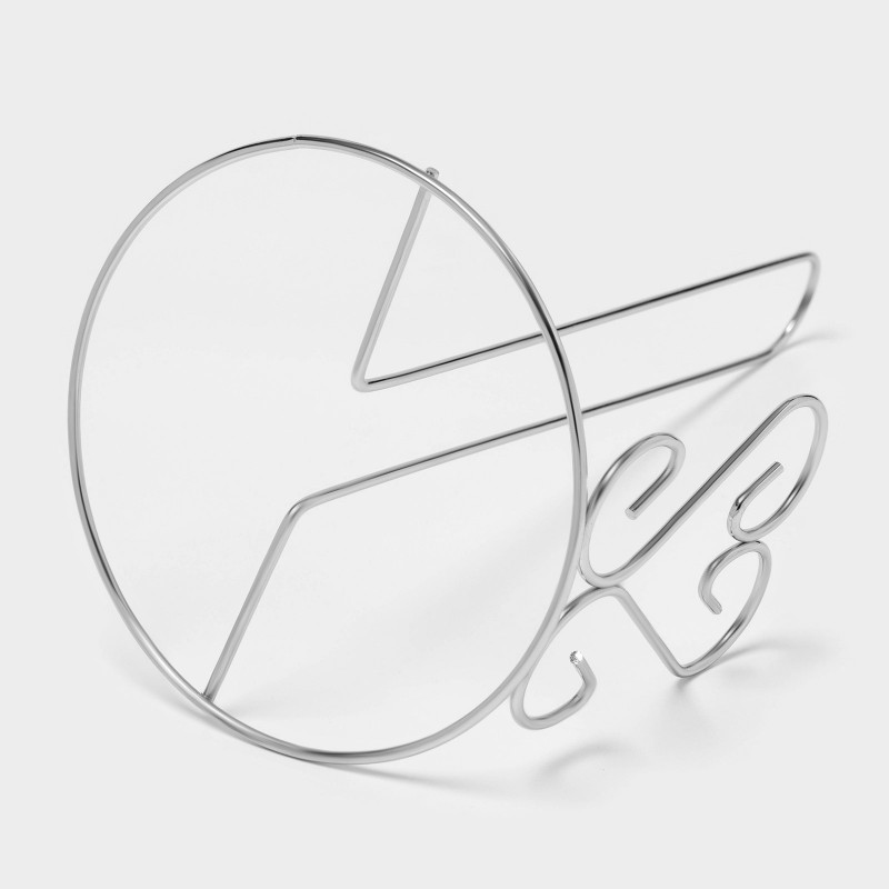 Подставка под бумажные полотенца, 13х13х27 см, цвет хром "Сердце"