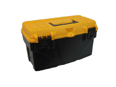 Ящик для инструмента 21 с коробками желтый с черным ТИТАН