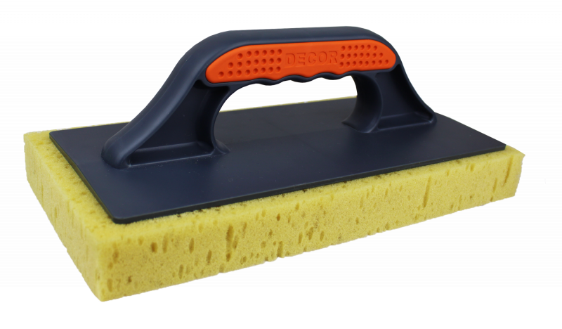 Терка 280х140мм крупнопористый бежевый поролон 2К DECOR