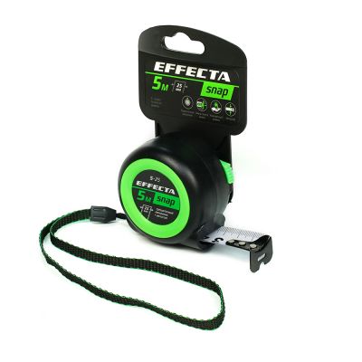 Рулетка автостоп 5мх25мм, EFFECTA SNAP