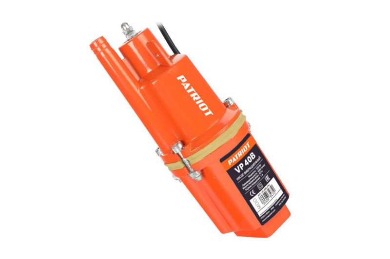 Насос погружной малыш 40м 40В 250Вт верх забор PATRIOT