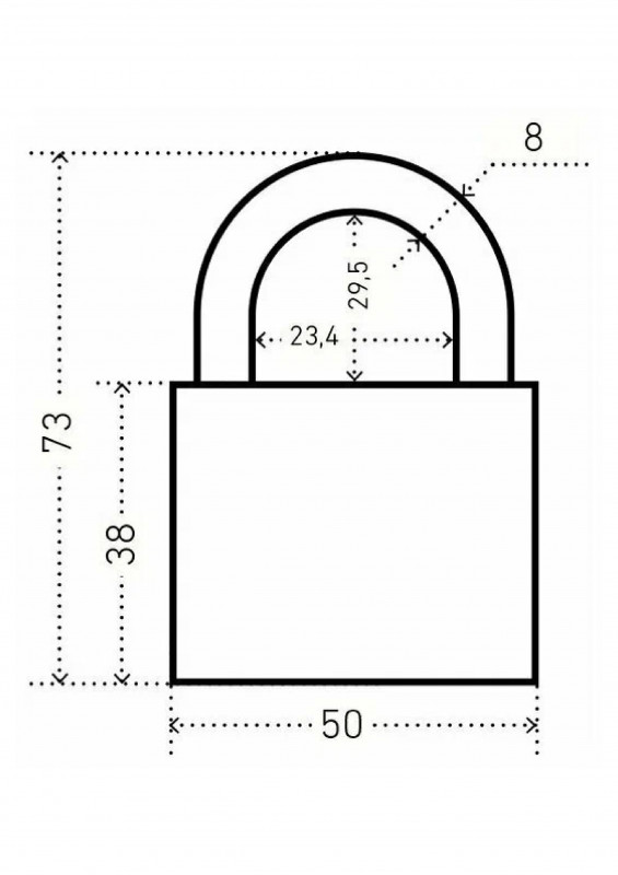 Замок навесной ВС2С-501 d-9мм Аллюр черный