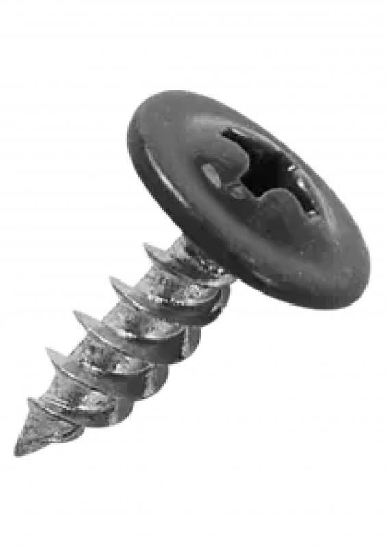 Саморез с пресс-шайбой острый RAL7024 4,2х13 серый графит