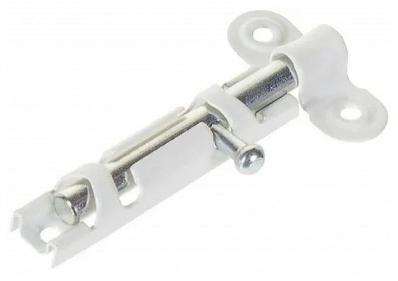 Шпингалет большой ЗТ Кунгур белый