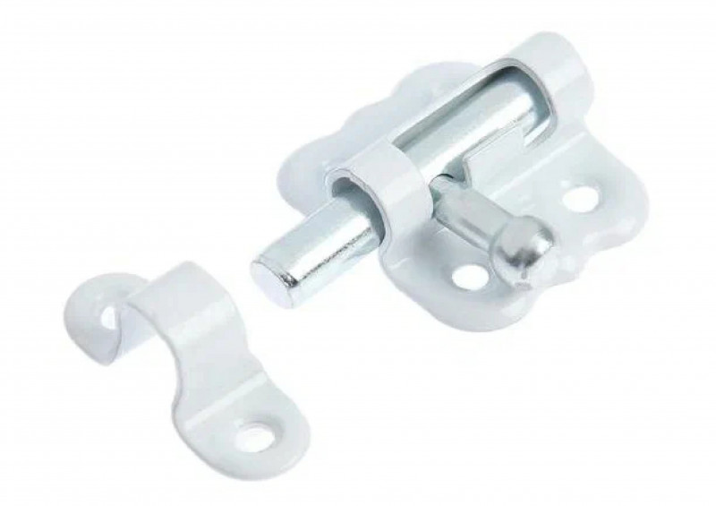 Шпингалет большой ЗТ Кунгур белый