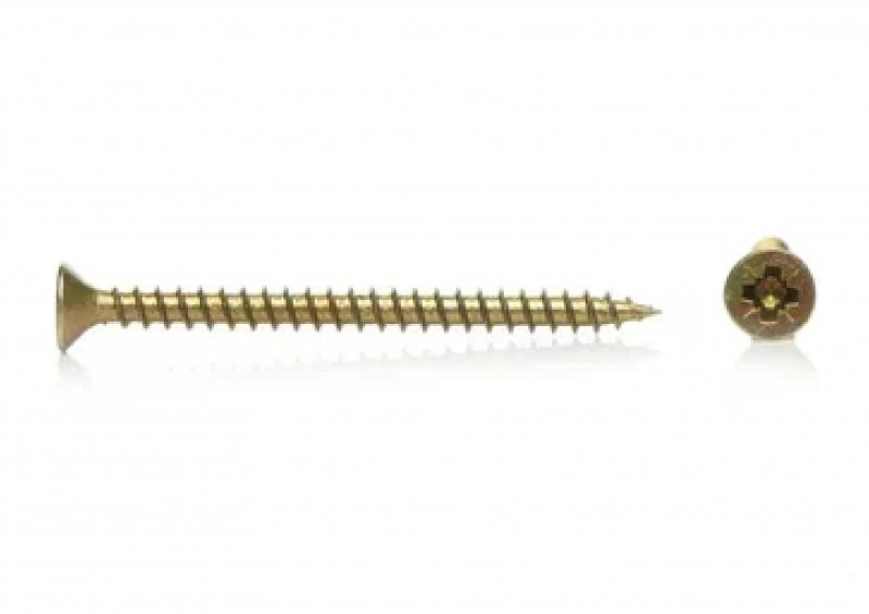 Саморез универсальный желтый цинк 3х40
