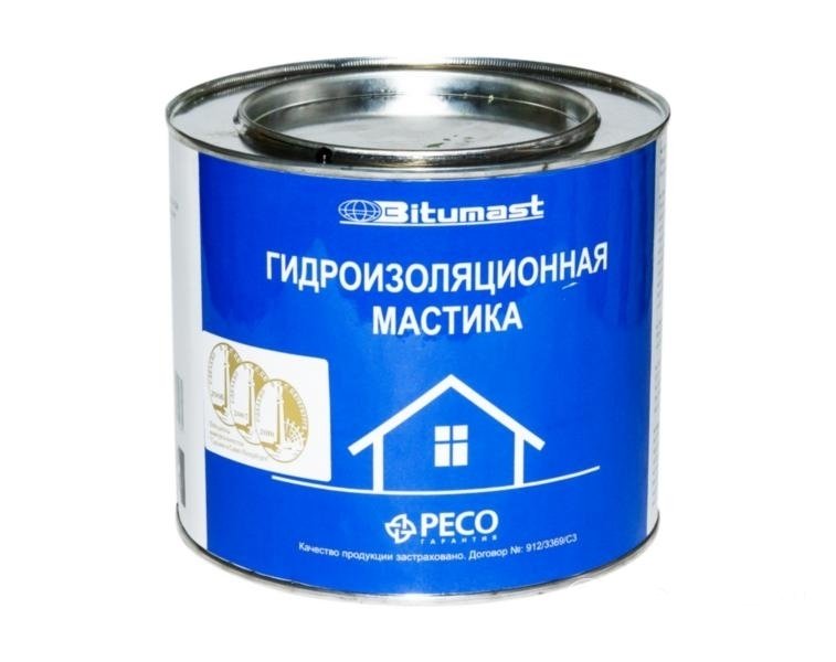 Мастика гидроизоляционная BITUMAST 2л