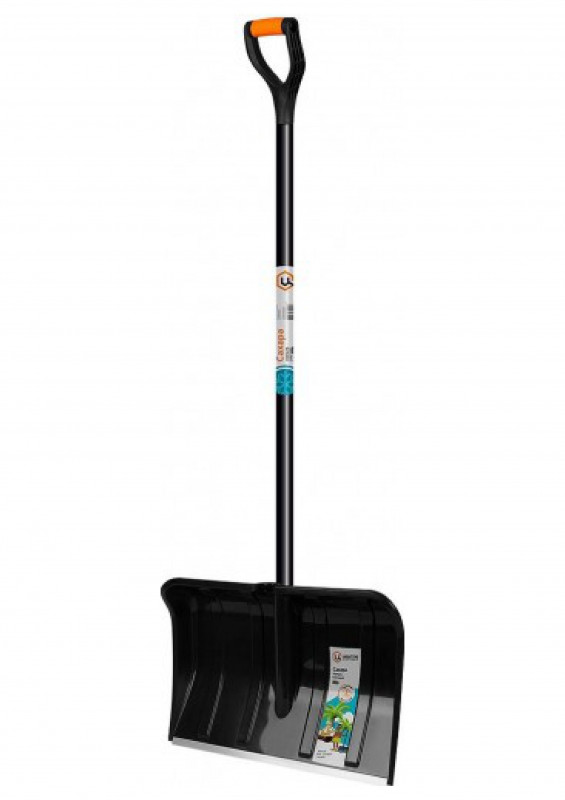 Лопата снеговая с черным черенком САХАРА ЦИ