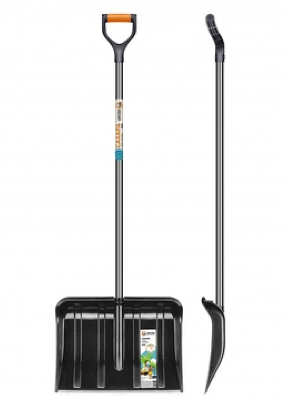 Лопата снеговая с черным черенком САХАРА ЦИ