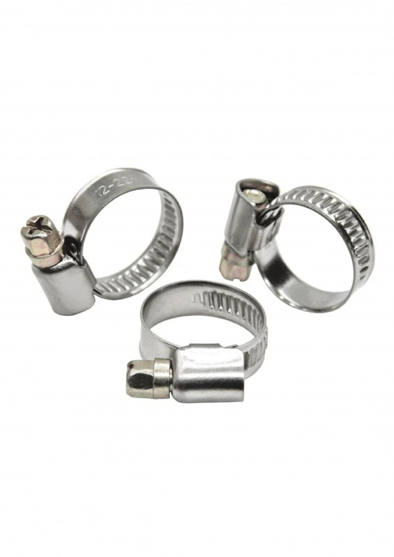 Хомут червячный 10-16мм нерж