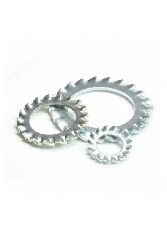 Шайба стопорная с внешними зубьями DIN 6798А М10