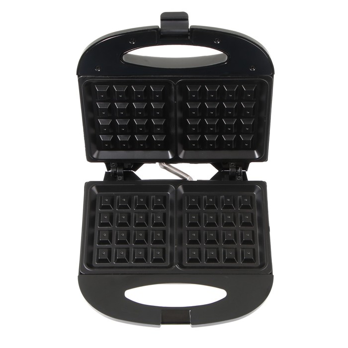 Электровафельница LT-09 750 Вт венские вафли антипригарное покрытие черная