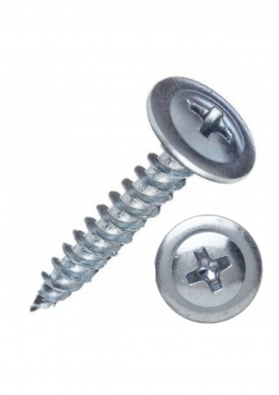 Саморез с пресс-шайбой острый 4,2х25