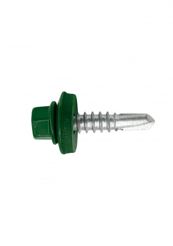 Саморез кровельный RAL6005 4,8х70 зелёный
