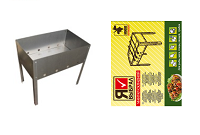 Мангал разборный 400х240х350мм 0,50мм с 6 шампурами ECOS