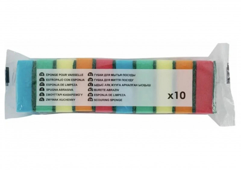 Губки для посуды 10шт JUMBO