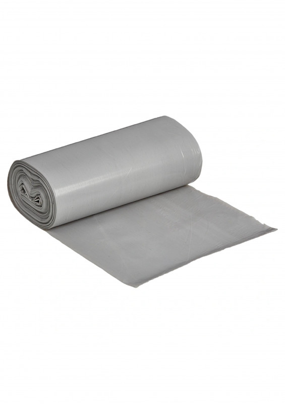 Пакеты для мусора 60л 20шт серые